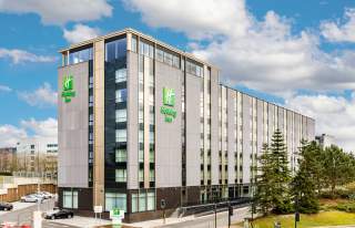 Exterior of Holiday Inn hotel at Manchester Airport