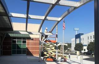 Covered Awning Hickory Metro Convention Center Expansion & Renovation
