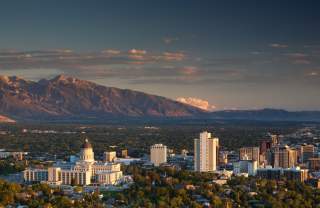 Salt Lake valley skyline image.