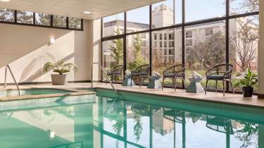 Newly Renovated Indoor Pool at Embassy Suites hotel in Overland Park, KS