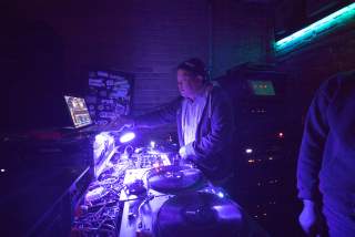 Chef and DJ Takuaya Matsumoto at Plush venue in austin texas