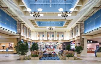 Harford Mall Interior court with seating