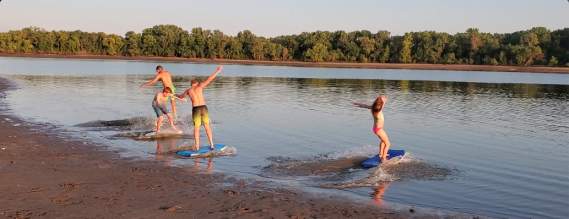 Tuttle Creek River Pond Swimming