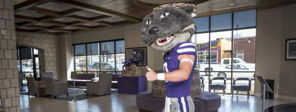 Willie checking out a local hotel