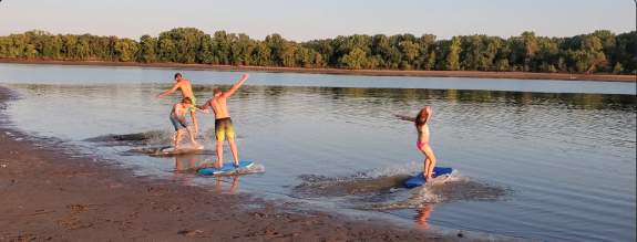 Tuttle Creek River Pond Swimming