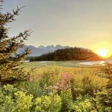 Sunset at Chilkat State Park