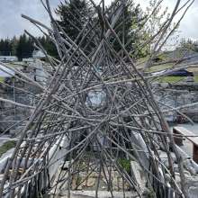 One of many sculptures in our community sculpture garden
