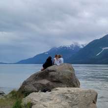 Kids on the Chilkat River