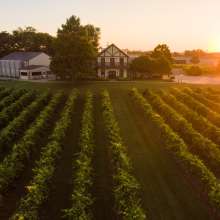 sunrise over Beachaven Vineyards and Winery