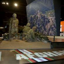 An exhibit at a military museum