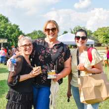 People enjoying the Sango Night Market