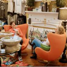 Girls shopping at the Clarskville Collection, downtown Clarksville.