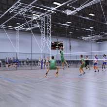 Volleyball Courts - Rendering