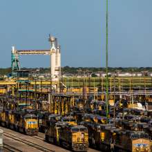 Golden Spike Tower and Bailey Yard