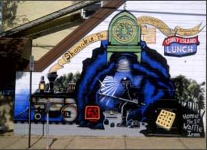 A Picture of a Coal Mining Mural in Shamokin