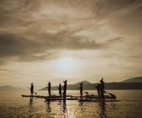 Halloween Witches Paddleboarding