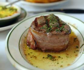 Crescent City Steakhouse food plated on a table