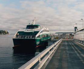 Hull ferry at dock.