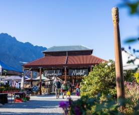 Shot of the Remarkables Market with a mix of quirky stalls in view