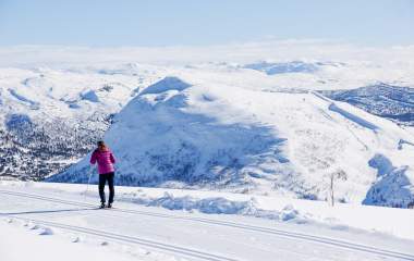 Enjoy the view skiing in Setesdal