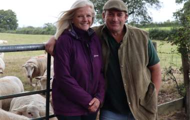 Local Commoners, the Parry-Nortons, in the New Forest with sheep