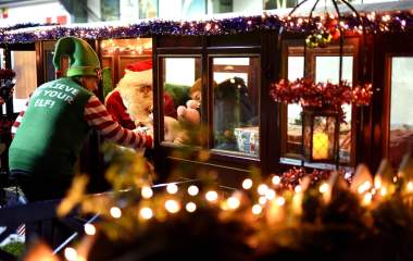 Santa on railway at Christmas at Exbury Gardens - What's On