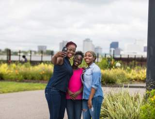 Selfies in Crescent Park