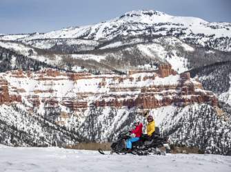 Snowmobiling near Cedar Breaks National Monument-Jay Dash