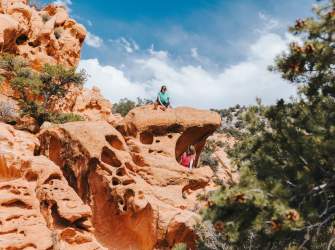Hiking in Thunderbird Gardens in Cedar City, Utah