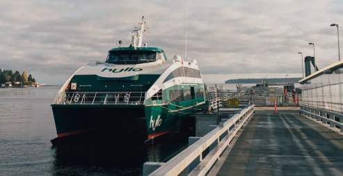 Hull ferry at dock.