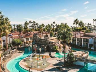 water feature at Omni Rancho Las Palmas