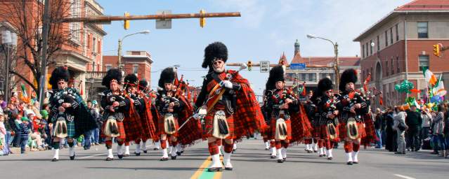 St. Patricks Parade Downtown Scranton