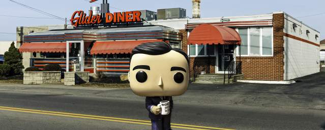 Michael Scott Funko Pop at The Glider Diner