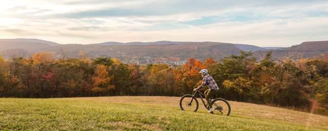 Angie Shaw - Mountain  Biking at Constitution Park - Cumberland MD