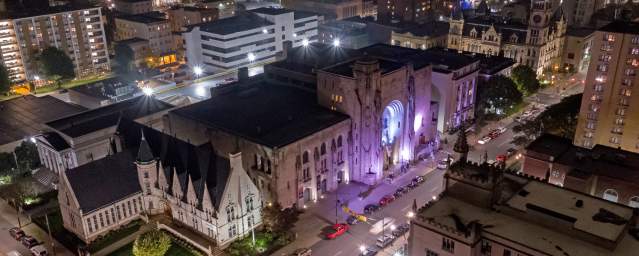 Downtown Scranton Night 098 Access Aerial LCVB edited