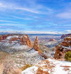 Colorado National Monument in the Winter
