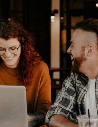 People with laptop