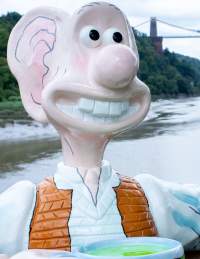 BFG Wallace for Gromit Unleashed 3 in front of Clifton Suspension Bridge - credit Ambitious