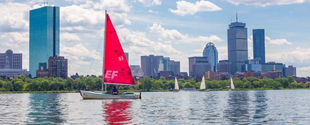 Sailboat on the Charles River