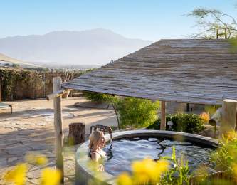 Azure Palm Hot Springs Resort & Day Spa Oasis, a natural hot spring resort in Desert Hot Springs.