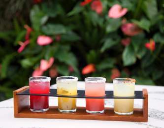 margarita flight at tac/quila palm springs