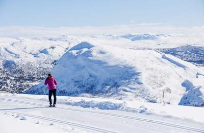 Enjoy the view skiing in Setesdal