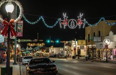 Christmas Capital of Texas Main Street view