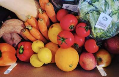 Veg box from Down to Earth