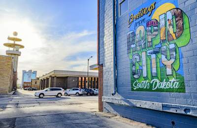 greetings from rapid city mural in downtown rapid city