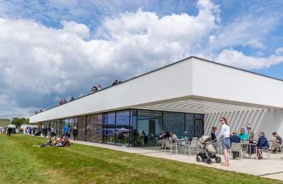 A view of Goodwood Aerodrome Cafe