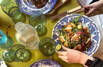 Plates of Food at The Barn