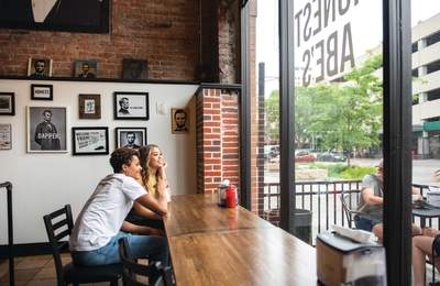 Couple in Honest Abe's