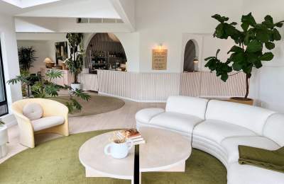 Lobby inside of White Water hotel