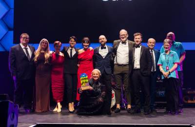 winner group photo of Drewtons Farm shop